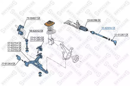 Шарнир STELLOX 55-02356-SX