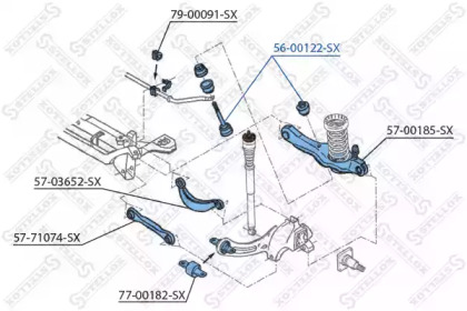 Стойка STELLOX 56-00122-SX