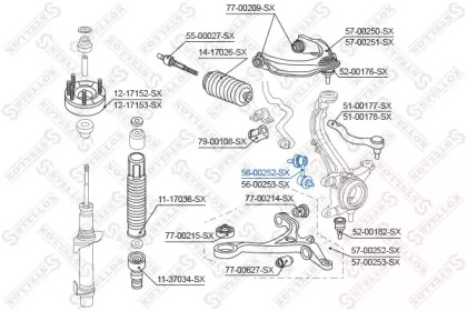 Стойка STELLOX 56-00252-SX