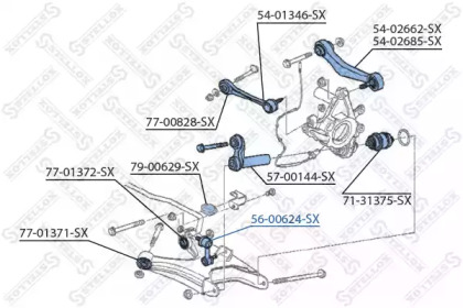 Стойка STELLOX 56-00624-SX