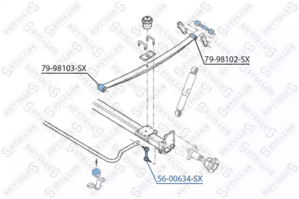 Стойка STELLOX 56-00634-SX