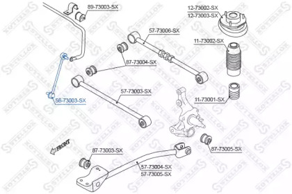 Стойка STELLOX 56-73003-SX