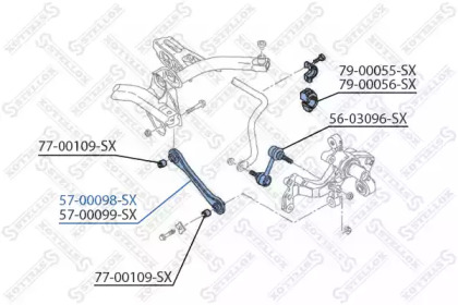 Рычаг независимой подвески колеса STELLOX 57-00098-SX