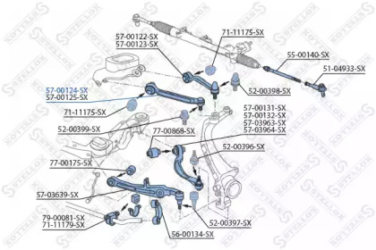 Рычаг независимой подвески колеса STELLOX 57-00124-SX