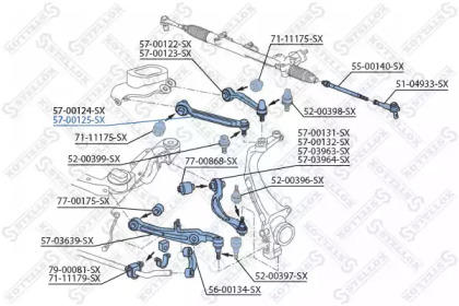 Рычаг независимой подвески колеса STELLOX 57-00125-SX