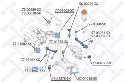 Рычаг независимой подвески колеса STELLOX 57-03986-SX