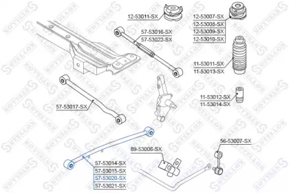 Рычаг независимой подвески колеса STELLOX 57-53020-SX