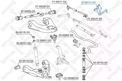 Рычаг STELLOX 57-98112-SX