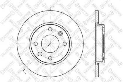 Тормозной диск STELLOX 6020-1926-SX