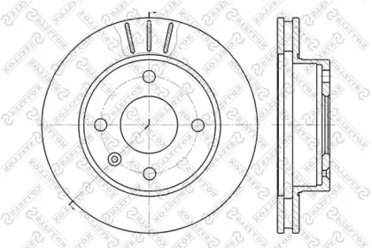 Тормозной диск STELLOX 6020-2514V-SX