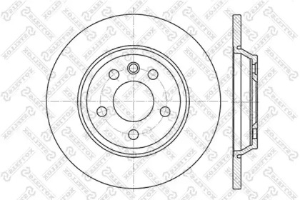 Тормозной диск STELLOX 6020-2552-SX