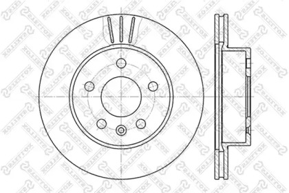 Тормозной диск STELLOX 6020-3335V-SX