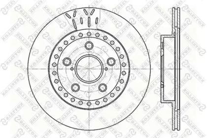 Тормозной диск STELLOX 6020-4562V-SX