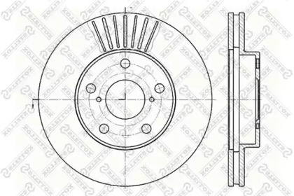 Тормозной диск STELLOX 6020-4578V-SX