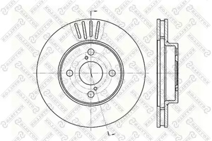 Тормозной диск STELLOX 6020-4582V-SX