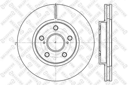 Тормозной диск STELLOX 6020-4592V-SX