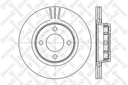 Тормозной диск STELLOX 6020-4740V-SX