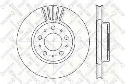 Тормозной диск STELLOX 6020-4832V-SX