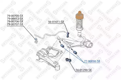 Подвеска STELLOX 77-00098-SX