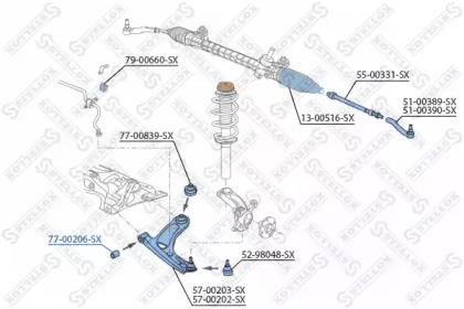 Подвеска STELLOX 77-00206-SX