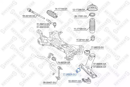 Подвеска STELLOX 77-00524-SX