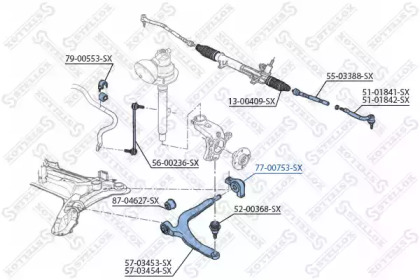 Подвеска STELLOX 77-00753-SX