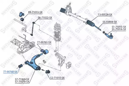 Подвеска STELLOX 77-00760-SX