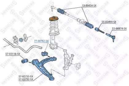 Подвеска STELLOX 77-00762-SX