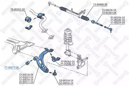 Подвеска STELLOX 77-00877-SX