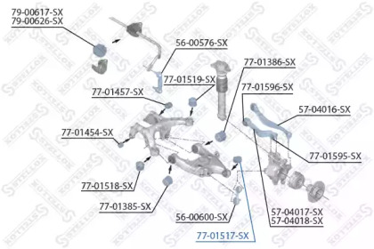 Подвеска STELLOX 77-01517-SX