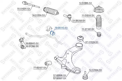 Подвеска STELLOX 79-00315-SX