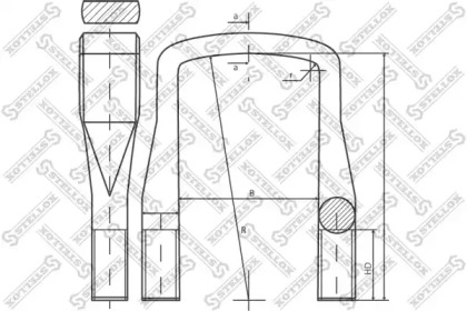 Стремянка рессоры STELLOX 84-64204-SX