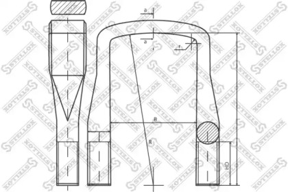 Стремянка рессоры STELLOX 84-64274-SX