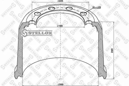 Тормозный барабан STELLOX 85-00124-SX