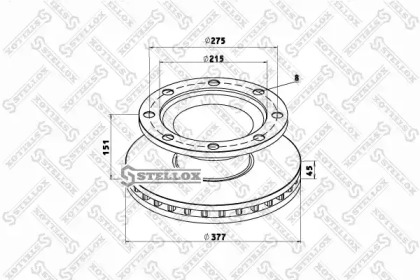 Тормозной диск STELLOX 85-00786-SX