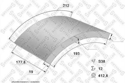 Комплект колодки тормозной накладки STELLOX 85-00956-SX