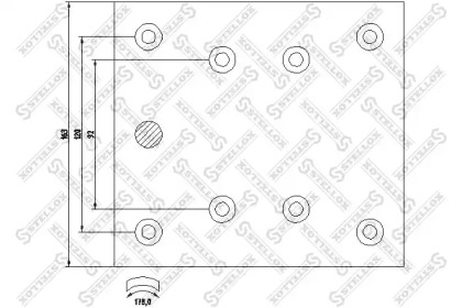 Комплект колодки тормозной накладки STELLOX 85-01007-SX