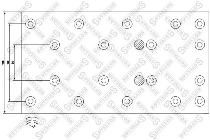 Комплект колодки тормозной накладки STELLOX 85-01016-SX