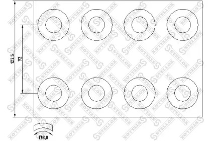 Комплект колодки тормозной накладки STELLOX 85-01146-SX