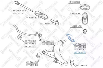 Подвеска STELLOX 87-17016-SX