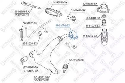 Подвеска STELLOX 87-51054-SX