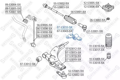 Подвеска STELLOX 87-53010-SX