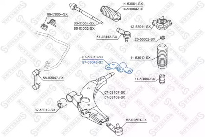 Подвеска STELLOX 87-53043-SX