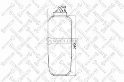 Баллон пневматической рессоры STELLOX 90-08730-SX