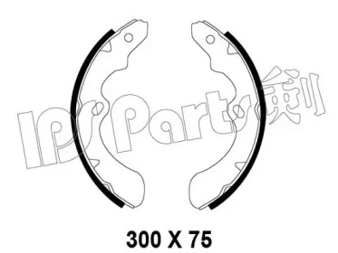 Тормозные колодки IPS Parts IBL-4133