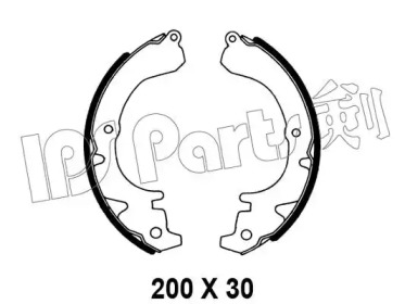 Тормозные колодки IPS Parts IBL-4200