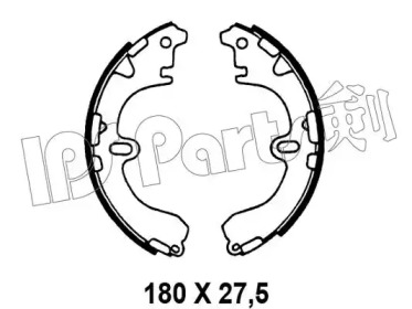 Тормозные колодки IPS Parts IBL-4294