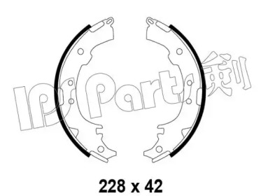 Тормозные колодки IPS Parts IBL-4297