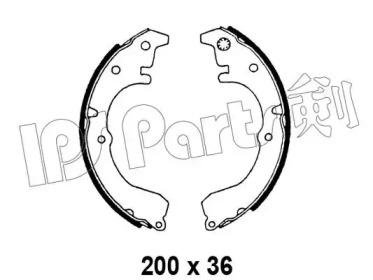 Тормозные колодки IPS Parts IBL-4299