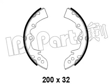 Тормозные колодки IPS Parts IBL-4302